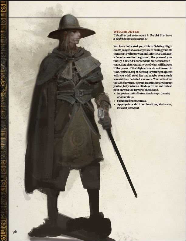 caccaitorre di streghe Le classi dei Furfanti di Symbaroum 